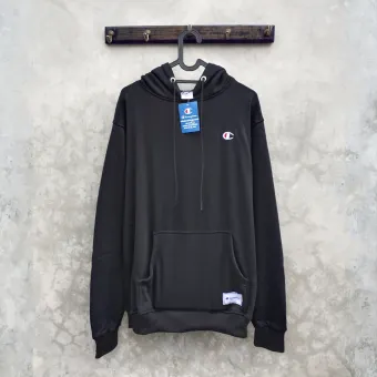 champion logo on sleeve hoodie