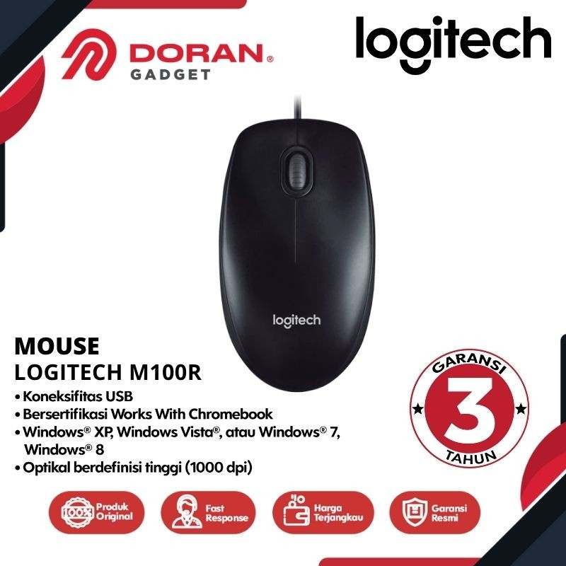 logitech m100r harga