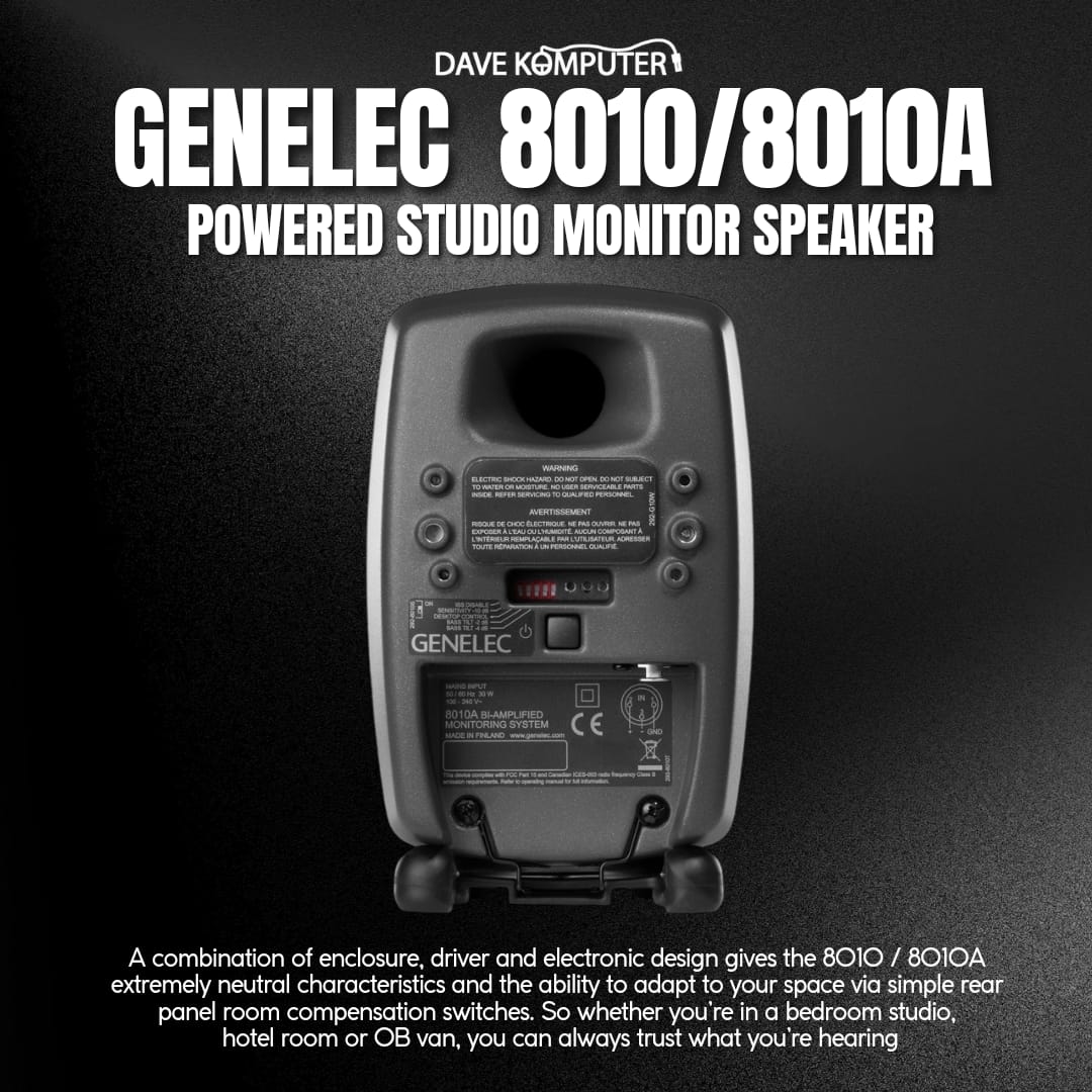 Genelec 8010a Genelec 8010 8010A Powered Studio Monitor Speaker (pair