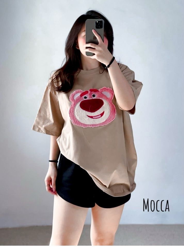 SL FASHION 2508 atasan kaos wanita lebih besar atau oversize lotso