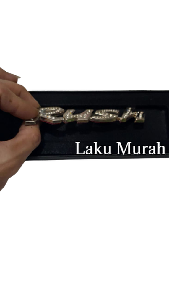 Emblem Logo Tulisan Toyota Rush Model Permata Diamond OEM HIGH QUALITY Harga 22,700 Ringgit*Penghantaran Percuma