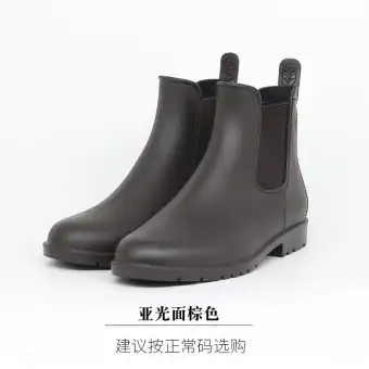 short rubber boots