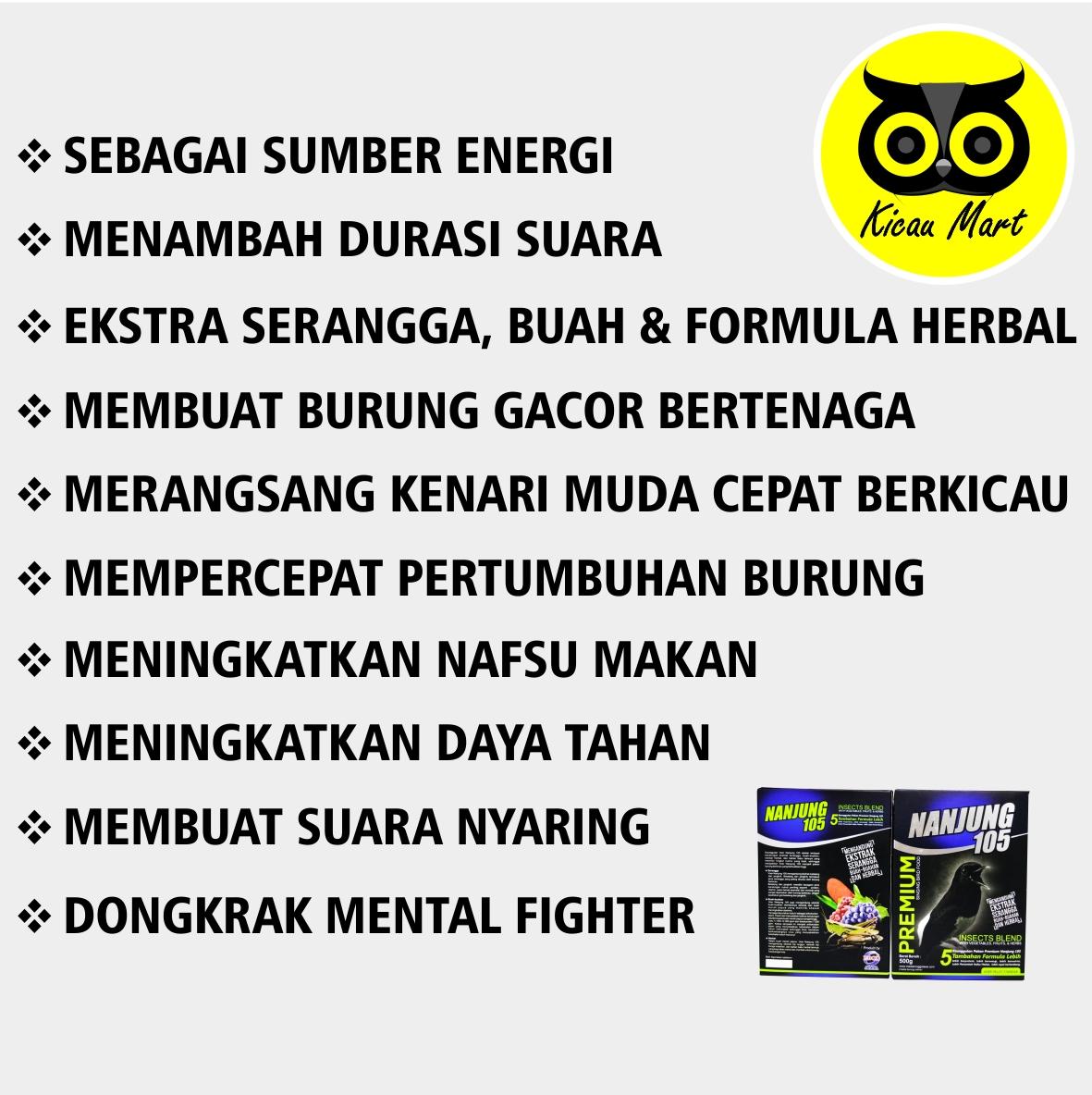 Pakan Makanan Burung Murai Kacer Cucak Ciblek Anis Pleci Dll Voer