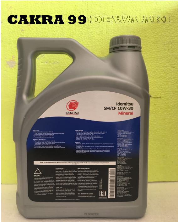 OLI MOBIL IDEMITSU SM CF 10W30 kemasan 4 Liter UNTUK MOBIL KIA