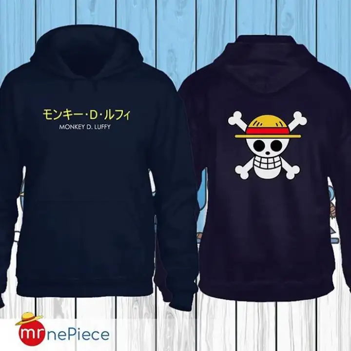 Jaket Hoodie Anime One Piece Jolly Roger Monkey D Luffy Sedia Pria Dan Wanita Terbaru 2020