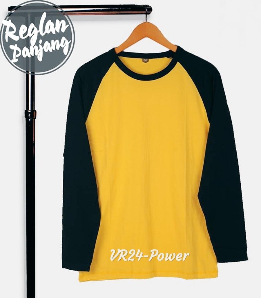 VR24.Power Kaos Raglan TShirt Lengan Panjang Pria Dan Wanita Multiwarna