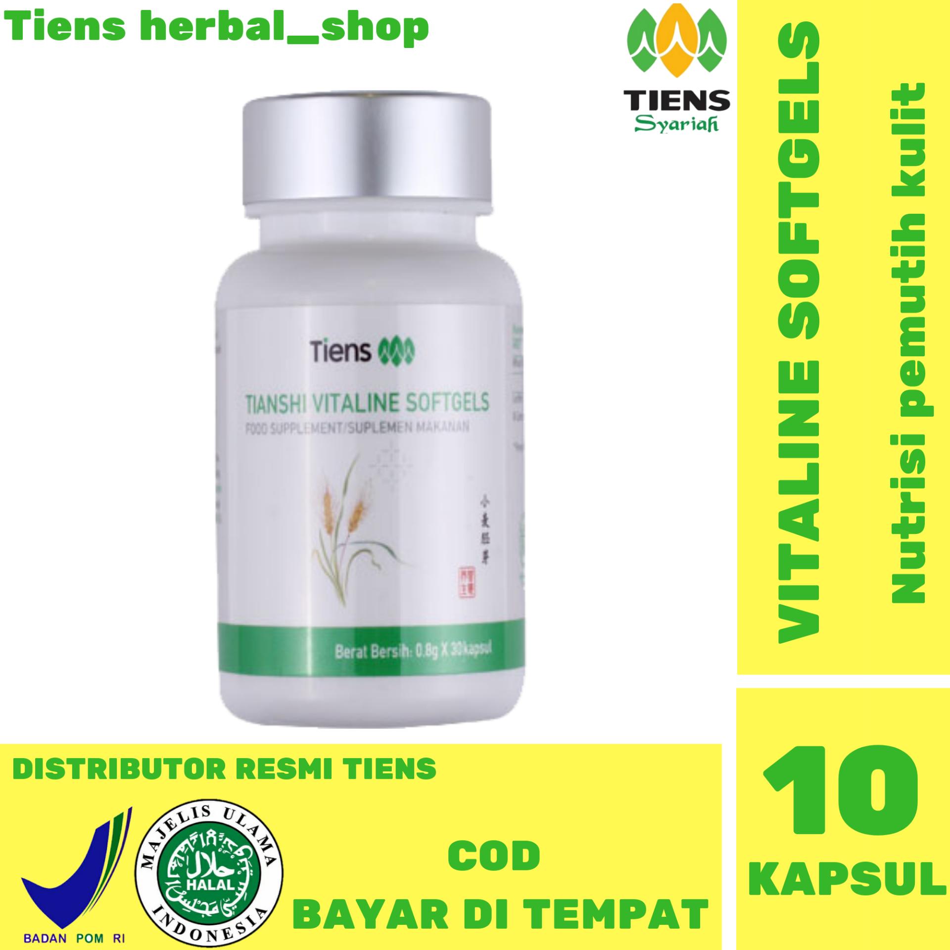 Tiens Suplemen Pemutih Wajah & Tubuh Vitaline Vitamin E - 10 Kapsul HARGA PROMO tiens herbal_shop