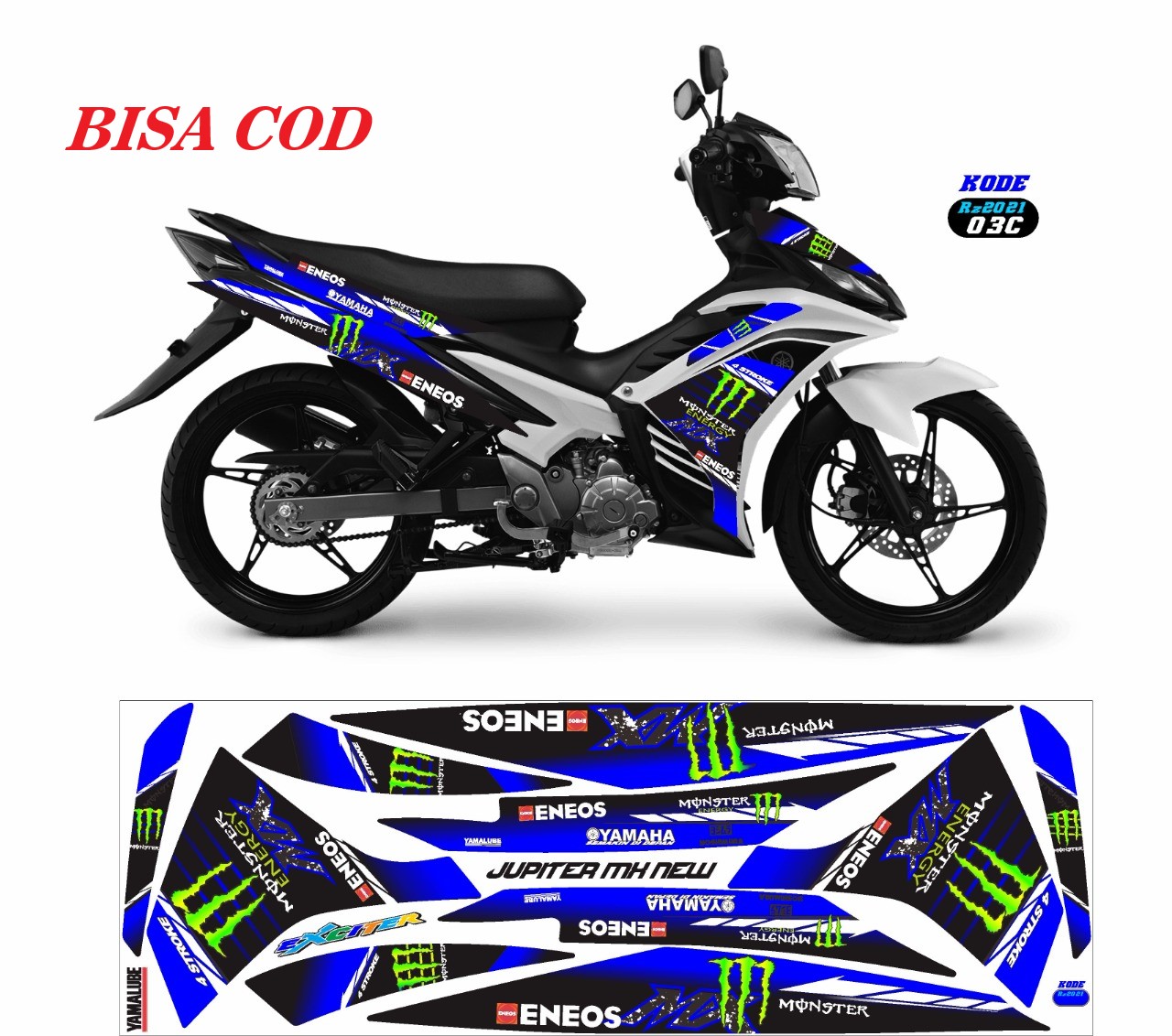 Jual Stiker Motor Jupiter Monster Terbaru Jan 2022 Lazadacoid