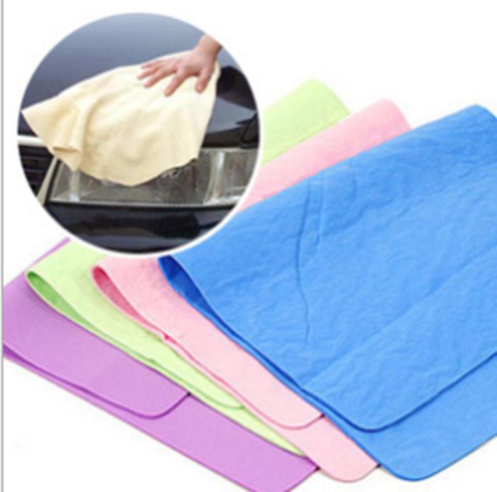 Lap Chamois Kanebo Pembersih Serbaguna Menyerap Air (Size 20x30cm)