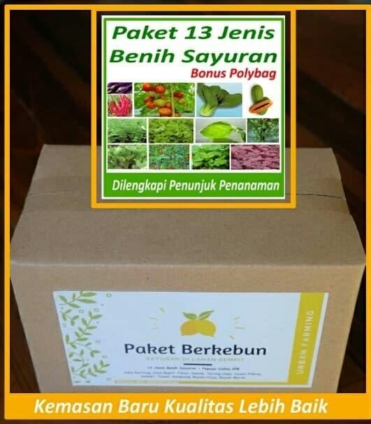 TERLARIS Paket Super 13 Jenis Bibit Unggul (Pokcoy, Cabe, Tomat, Pepaya, dll) - diCKKrHr