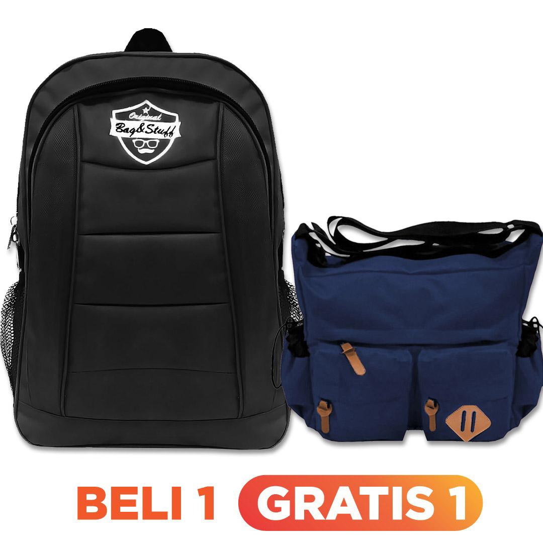 BELI 1 GRATIS 1 - BELI 1 LADDER TAS RANSEL LAPTOP 14