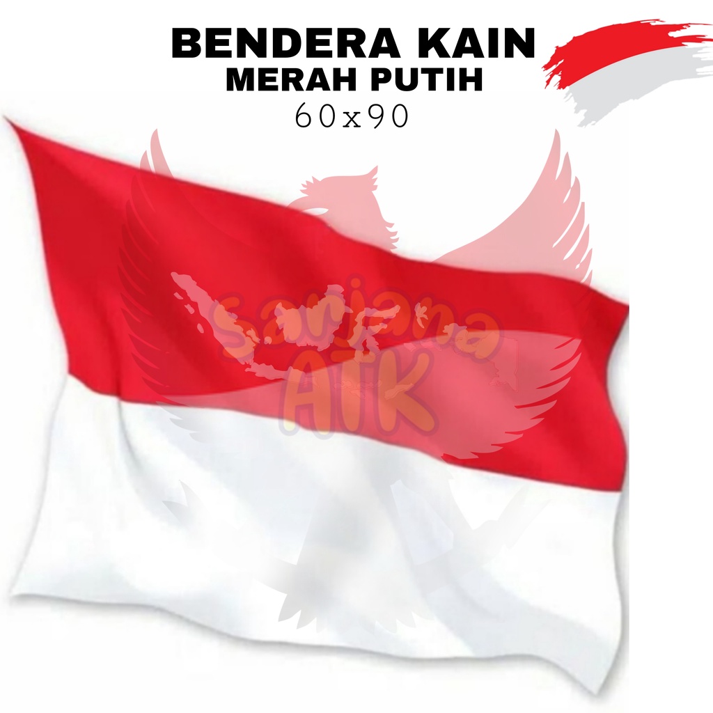 Bendera Kain Merah Putih 60x90cm Kilap | Lazada Indonesia