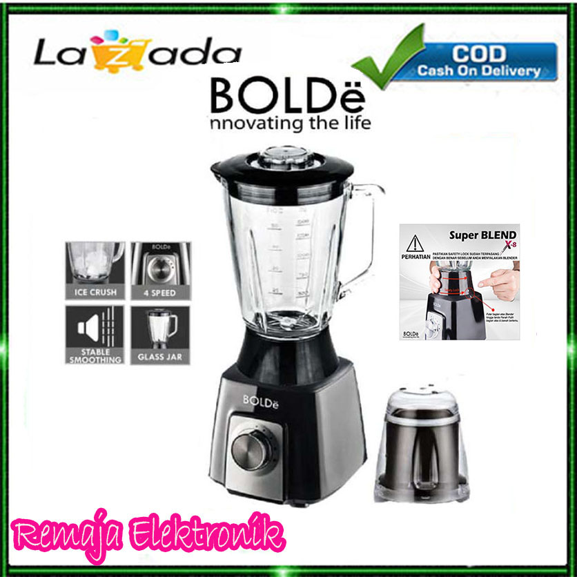 PROMO Blender Original BOLDe Super Blend X8 - Hitam BERGARANSI | Lazada
