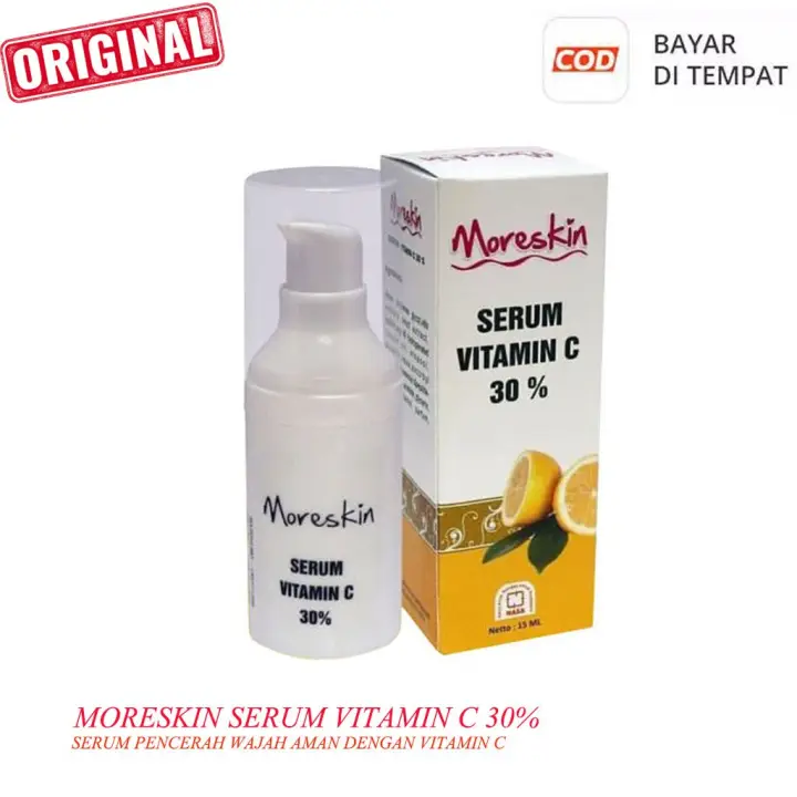 Moreskin Serum Vitamin C Serum Penghilang Jerawat Dan Bekas Jerawat Serum Pemutih Wajah Glowing Moreskin Serum Vitamin C 30 Nasa Penghilang Flek Hitam Membandel Moreskin Nasa Original Lazada Indonesia