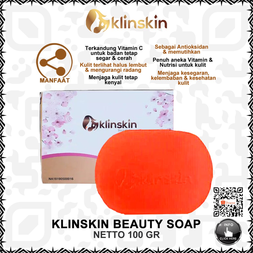 KLINSKIN BEAUTY SOAP BPOM sabun klinskin Sabun pemutih klinskin ORI Lazada Indonesia