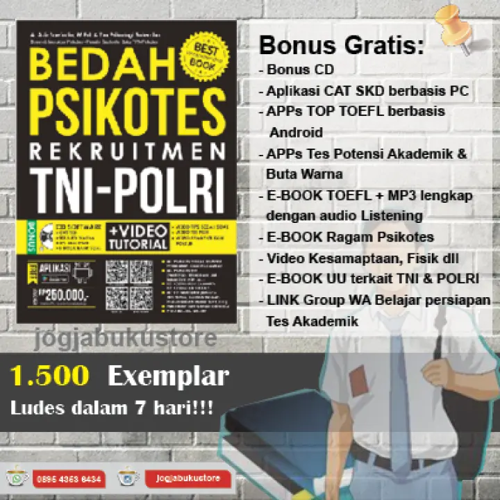 Buku Tni Polri 2021 Bedah Psikotes Rekruitmen Tni Polri Lazada Indonesia