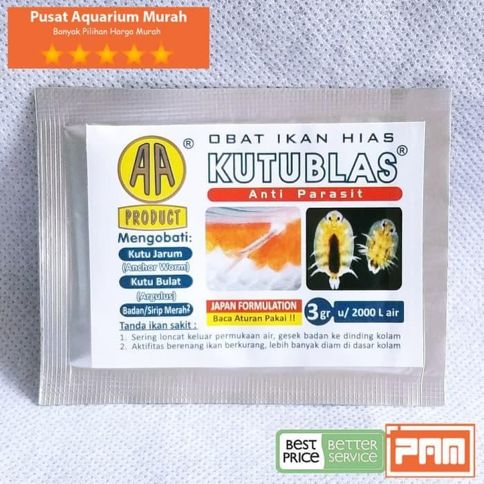 Obat Kutu Ikan Argulus Kutublas 3gr Kutu Jarum Ikan Koi Koki Komet