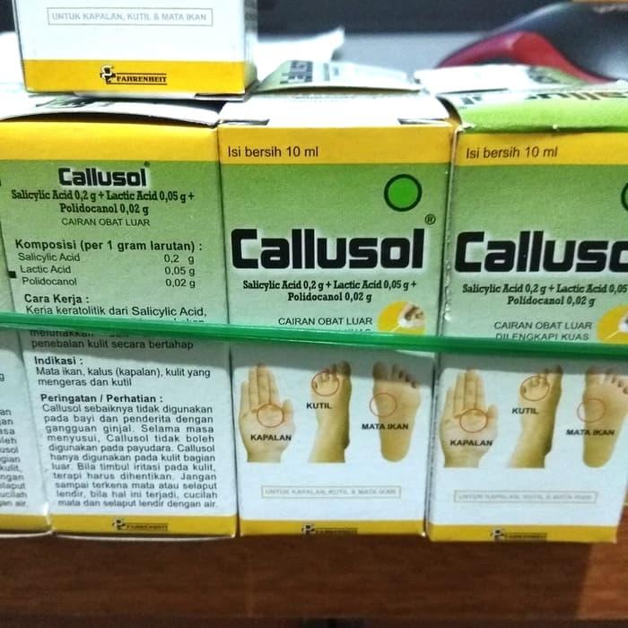 Callusol Obat Kutil,Kapalan,Mata Ikan,Kulit Mengeras Dll