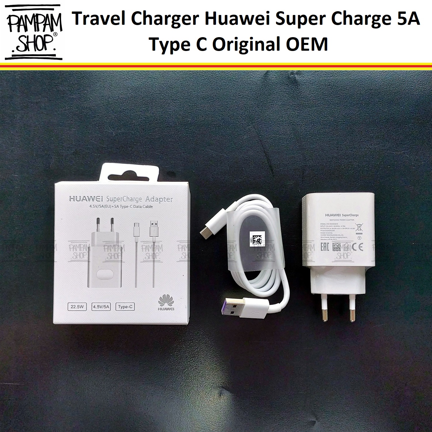Travel Charger Huawei Super Charge 5A Type C OEM SuperCharge Quick Charger  Fast Charging Casan TC