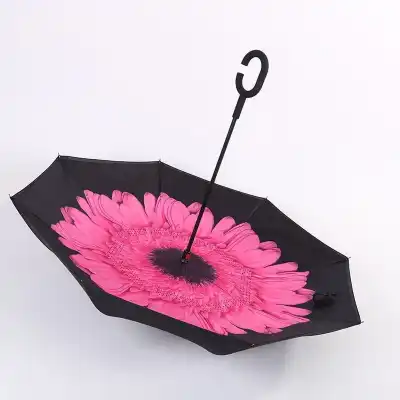 Payung Terbalik Gagang C Reverse Umbrella / Kazbrella