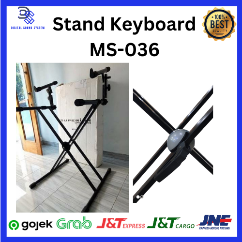 Stand Keyboard Double Silang Susun digital sound system dss