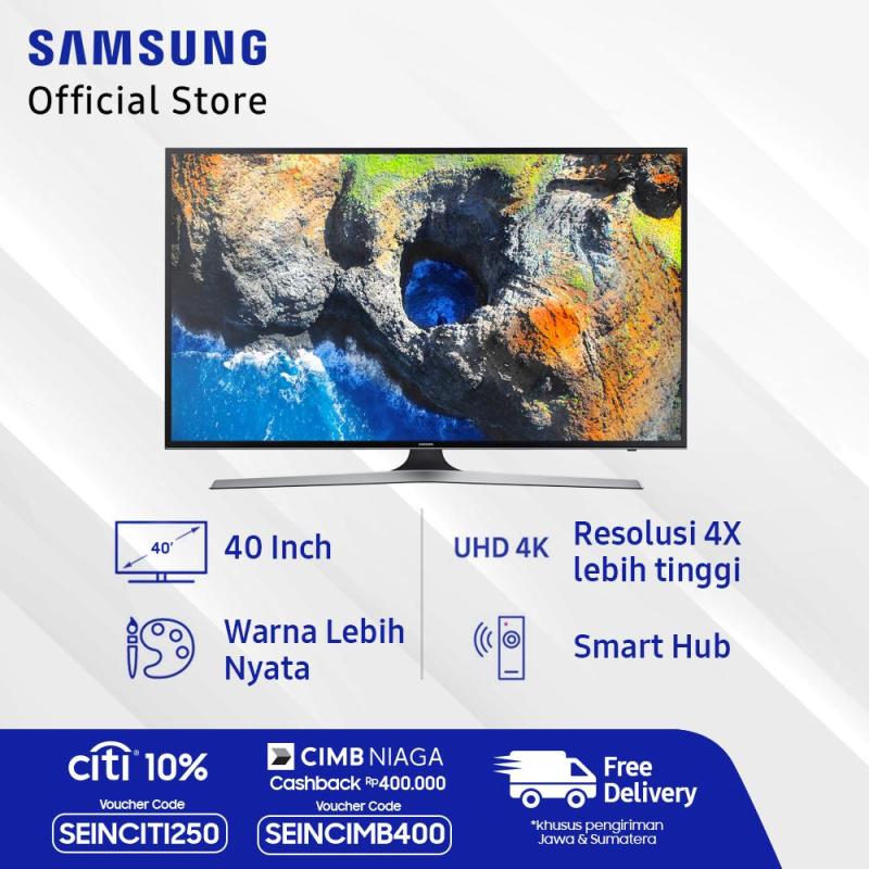 Samsung 40 inch UHD Digital Smart LED TV - Hitam (Model UA40MU6100)