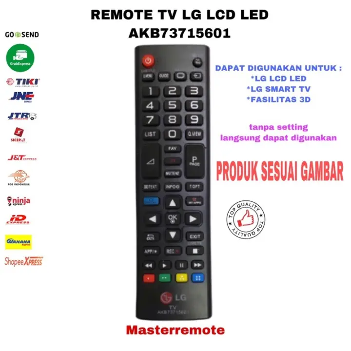 Remot Remote Tv Lg Lcd Led Smart Tv Akb73715601 Lazada Indonesia