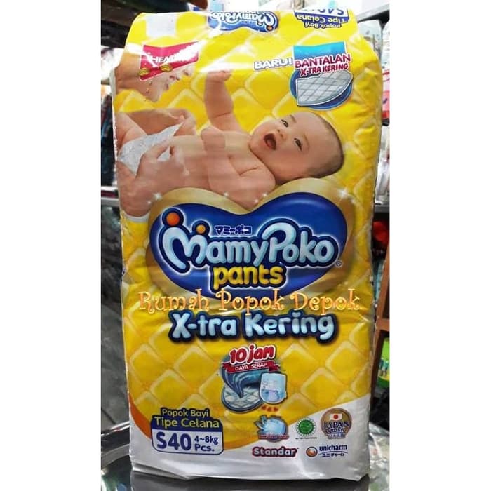 COD Pampers Mamy poko Standar Ukuran S 40 Pants / Mamy P0oko Popok