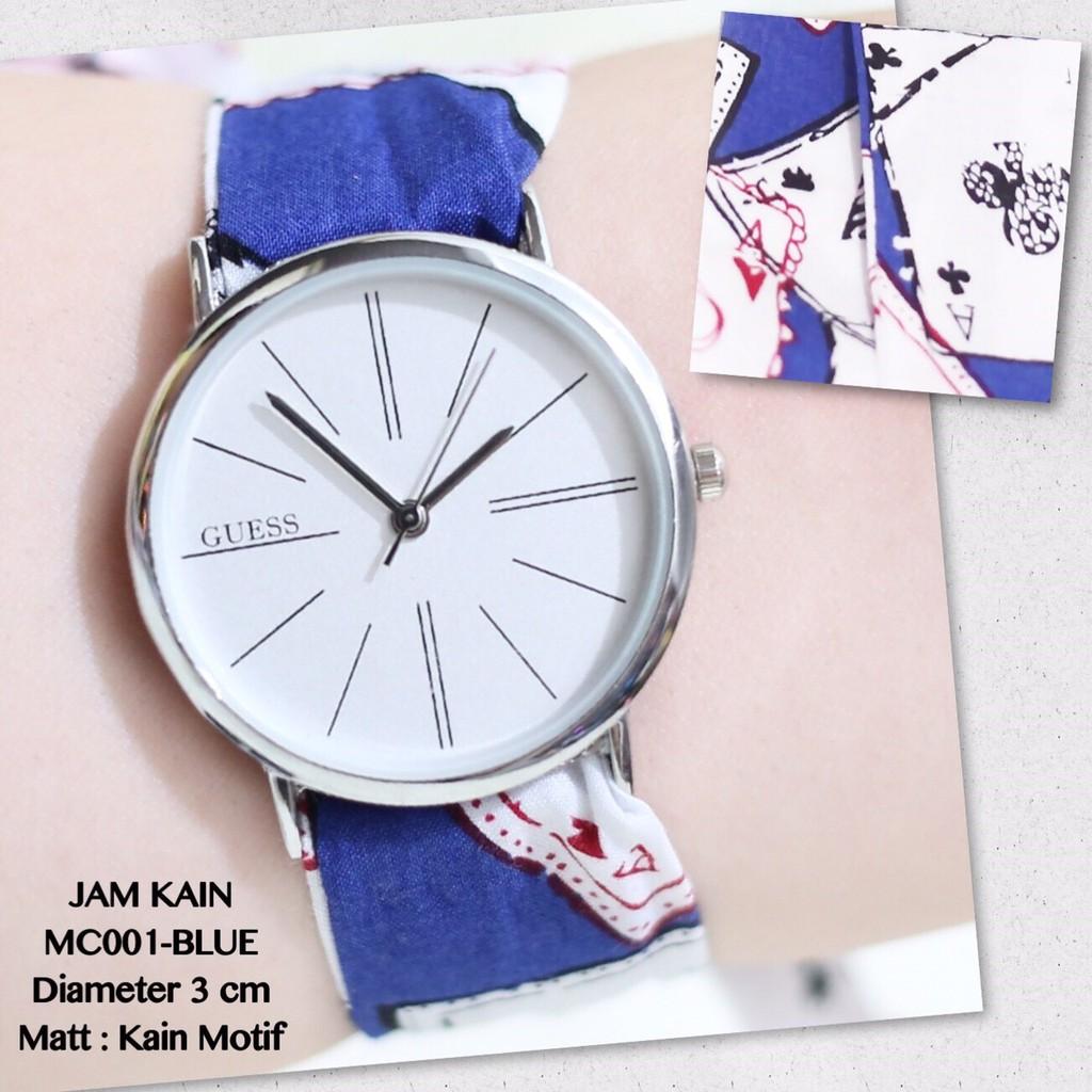 OKEBUY - Jam tangan wanita tali kain grosir termurah import model ikat ecer pita skmei monol ripcurl MC001