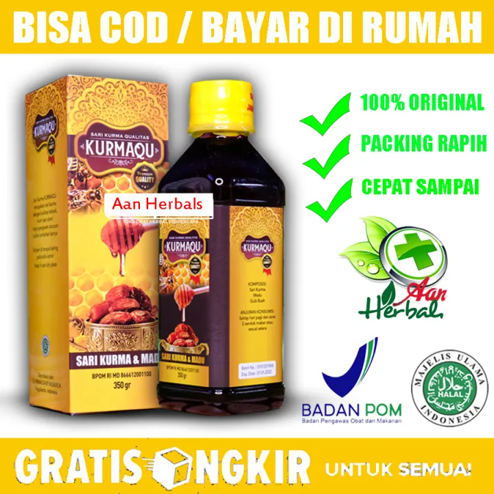 Sari Kurma Dan Madu Asli Kurmaqu 100 Original Herbal Alami Kurmaku Terbaik Obat Herbal Untuk