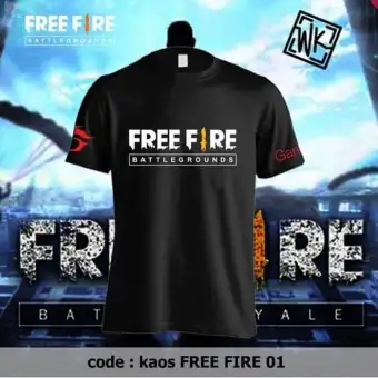Premium Tshirt Baju Kaos Free Fire Battlegrounds Garena Kaos Pubg