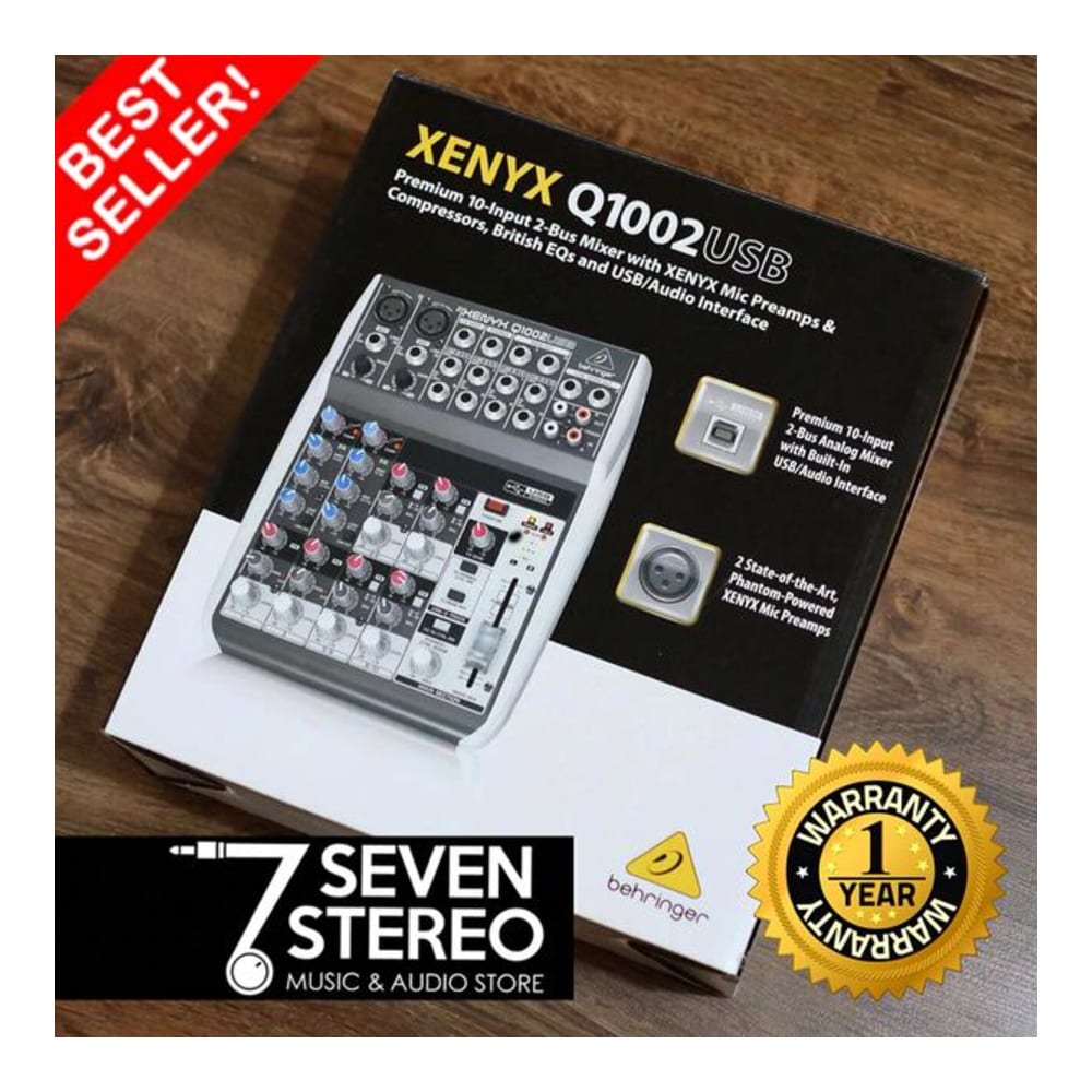 Behringer Mixer Xenyx Q1002usb With Audio Interface [ Q 1002 USB