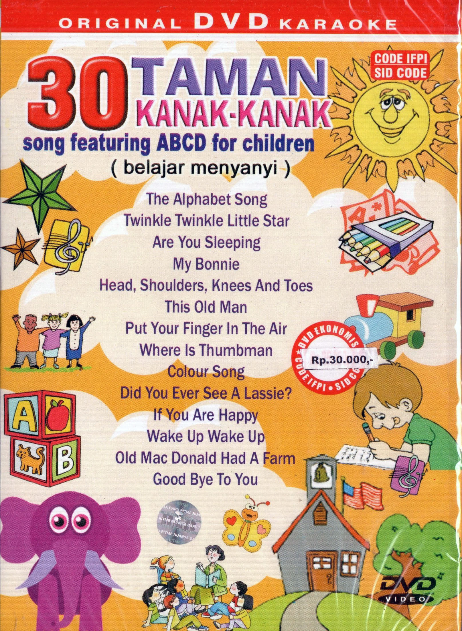 Abcd Dvd DVD KARAOKE 30 TAMAN KANAK-KANAK SONG ABCD (ORIGINAL) | Lazada Indonesia