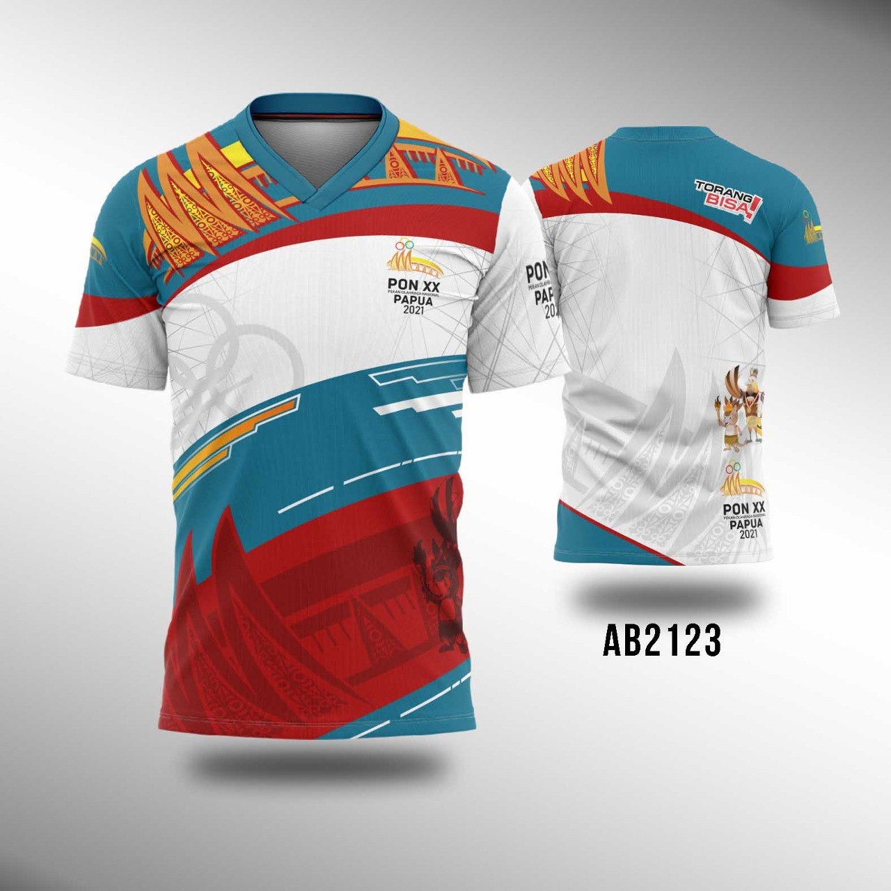 BAJU KAOS JERSEY PON PAPUA XX 2021 