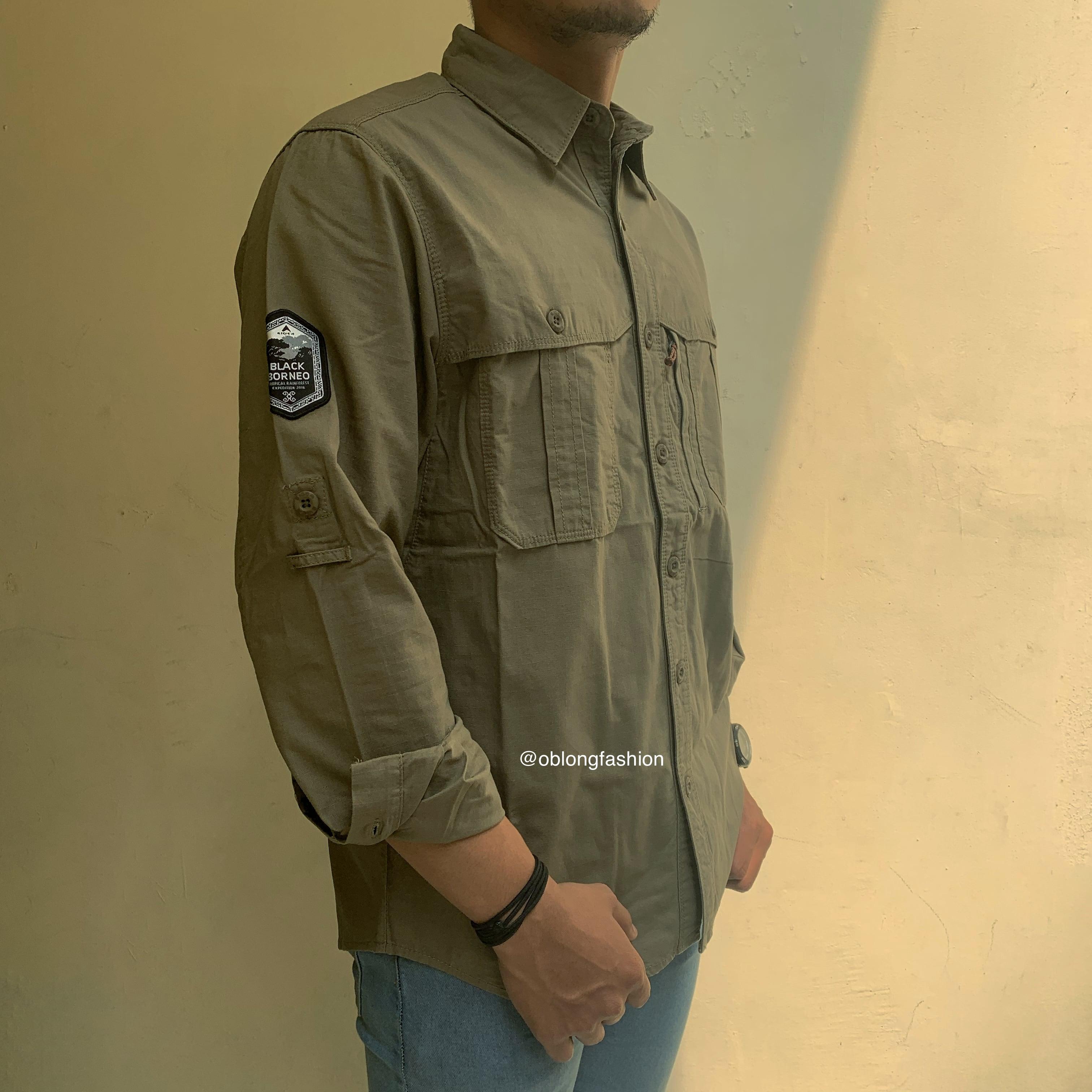Eiger Kemeja Lengan Panjang Ambition Tropic Long Sleeve Hijau Olive Lazada Indonesia Eiger Kemeja Lengan Panjang Ambition Tropic Long Sleeve Hijau Olive Lazada Indonesia