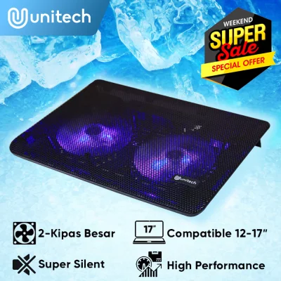 Cooling Pad Laptop 2 Fan Kipas Unitech N139 Kipas Pendingin Laptop