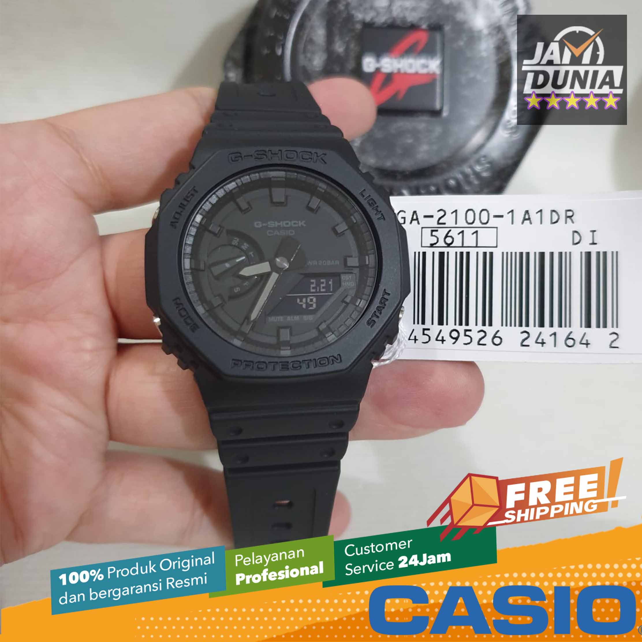 Casio Tmj G Shock Hitam CASIO ORIGINAL CASIO G-SHOCK GA-2100-1A1DR
