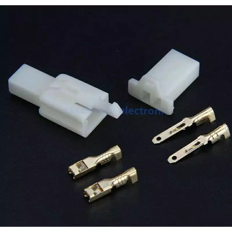 Isi 10 Set SOKET 2 PIN KECIL SOKET SOCKET CONNECTOR KONEKTOR MOTOR