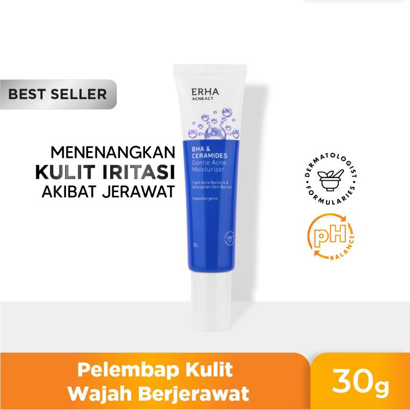Erha Acneact BHA & Ceramide Gentle Acne Moisturizer 30g Lazada