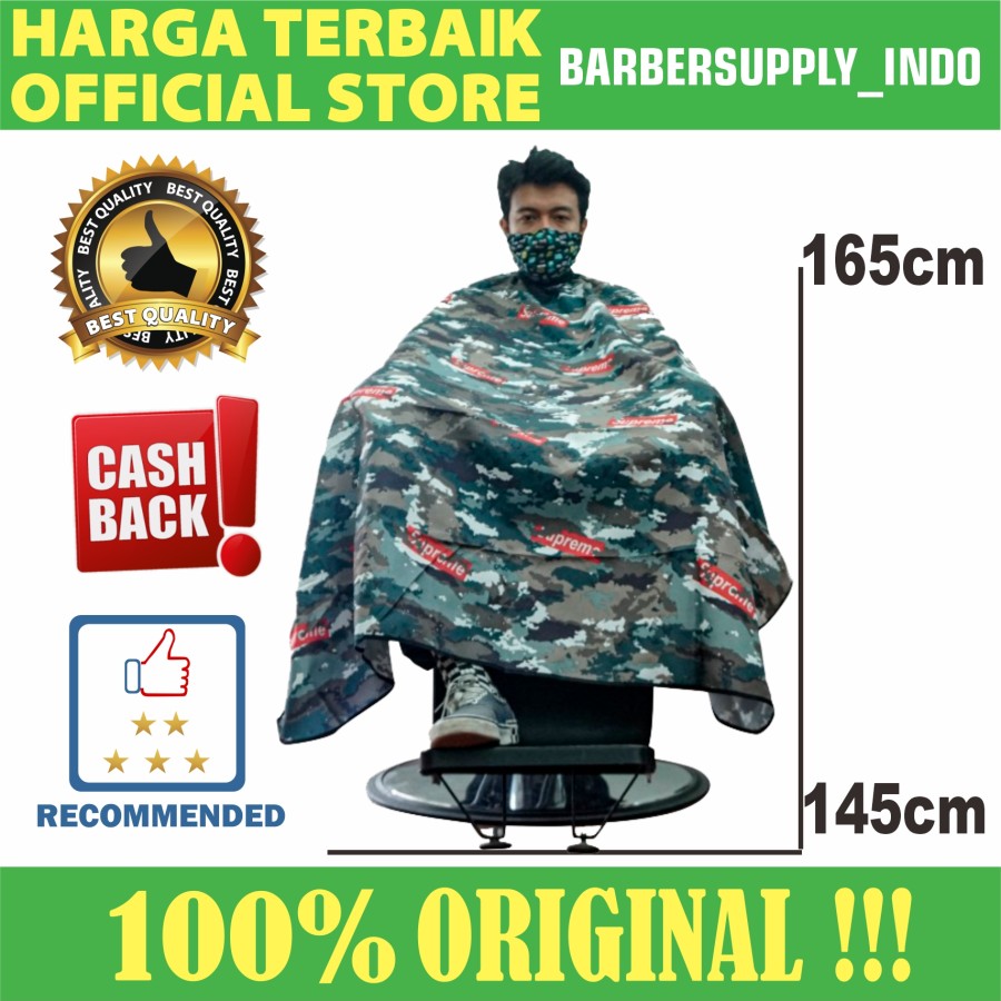 Jual KAIN PANGKAS RAMBUT / BARBER CAPE / KIP BARBERSHOP SUPREME