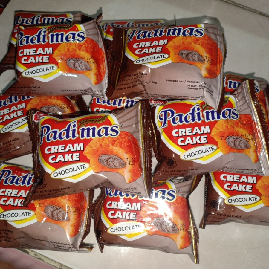 TERLARIS MURAH 10 Pcs 1 Pack Bolu Lembut Padimas Cream CAKE PADI MAS