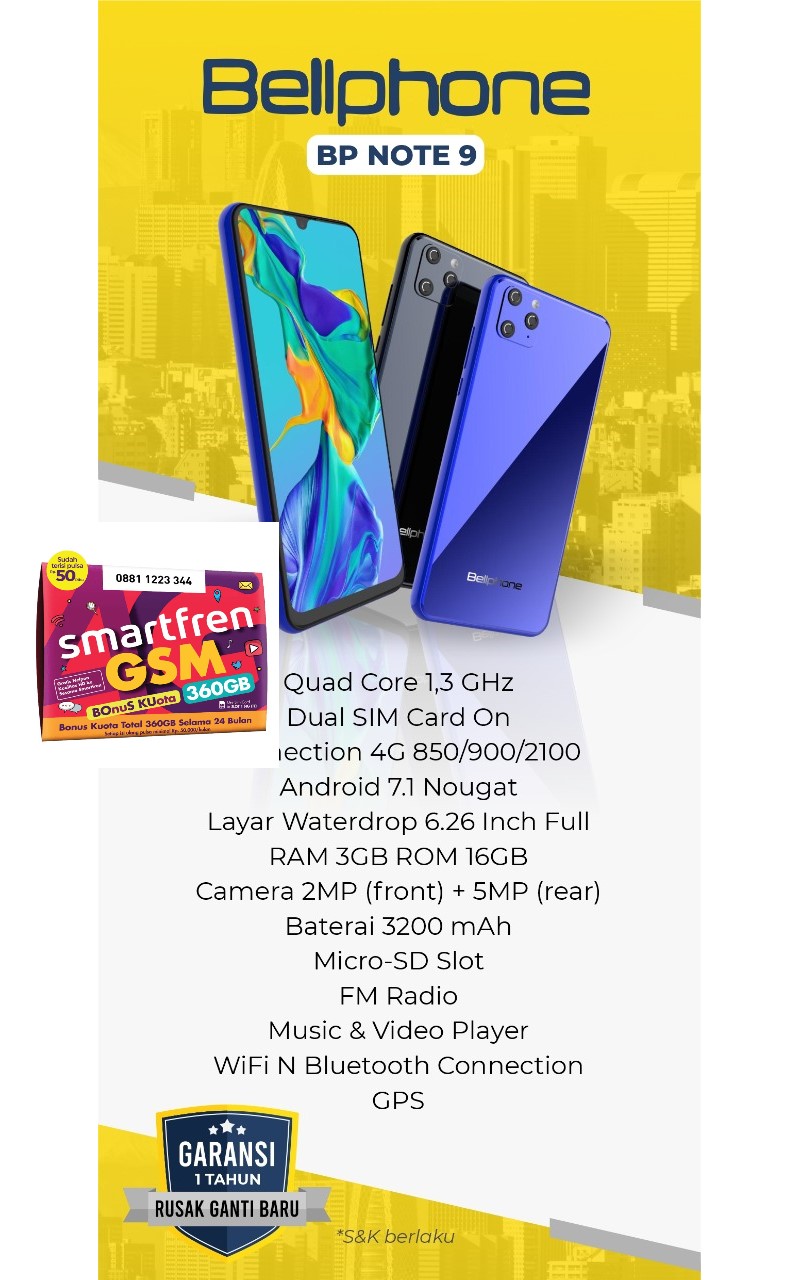 Jual Hp Bellphone Note 9 Terbaru Lazada Co Id