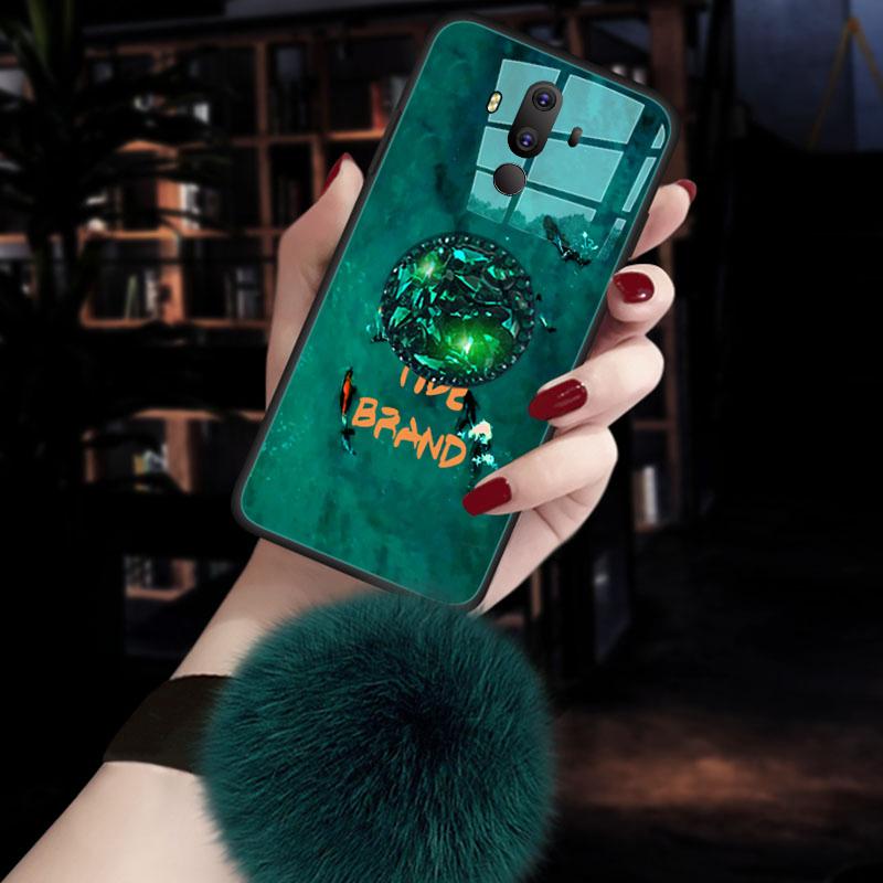 HUAWEI1 mate10pro Casing HP BLA-AL00 benang wool musim dingin 6-inch kepribadian huawei Trendi MET 1o zamrud mata10p bola bulu mote Kaca bertatah berlian Hard meat10pr0 Model Wanita