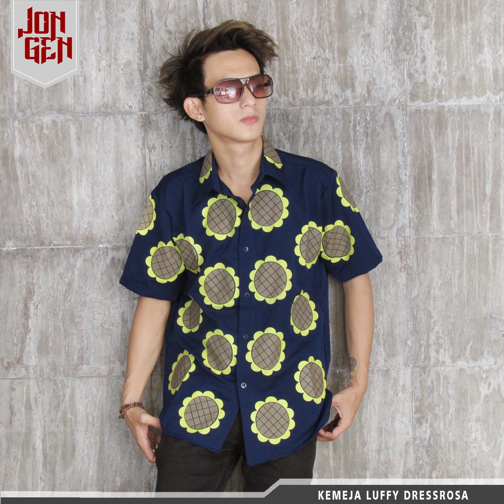 Kemeja Luffy Dressrosa One Piece 