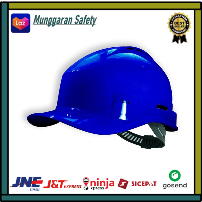 Helm NSA Vented / safety Helmet Proyek Biru Inner Fastrack + Tali Dagu Lazada Indonesia