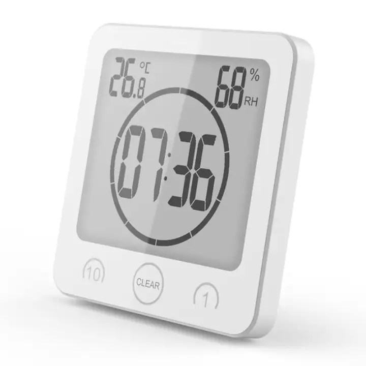 Bathroom Clock Waterproof Shower Timer Er Digital Lcd Shower Clock Timer Er Digital Lcd