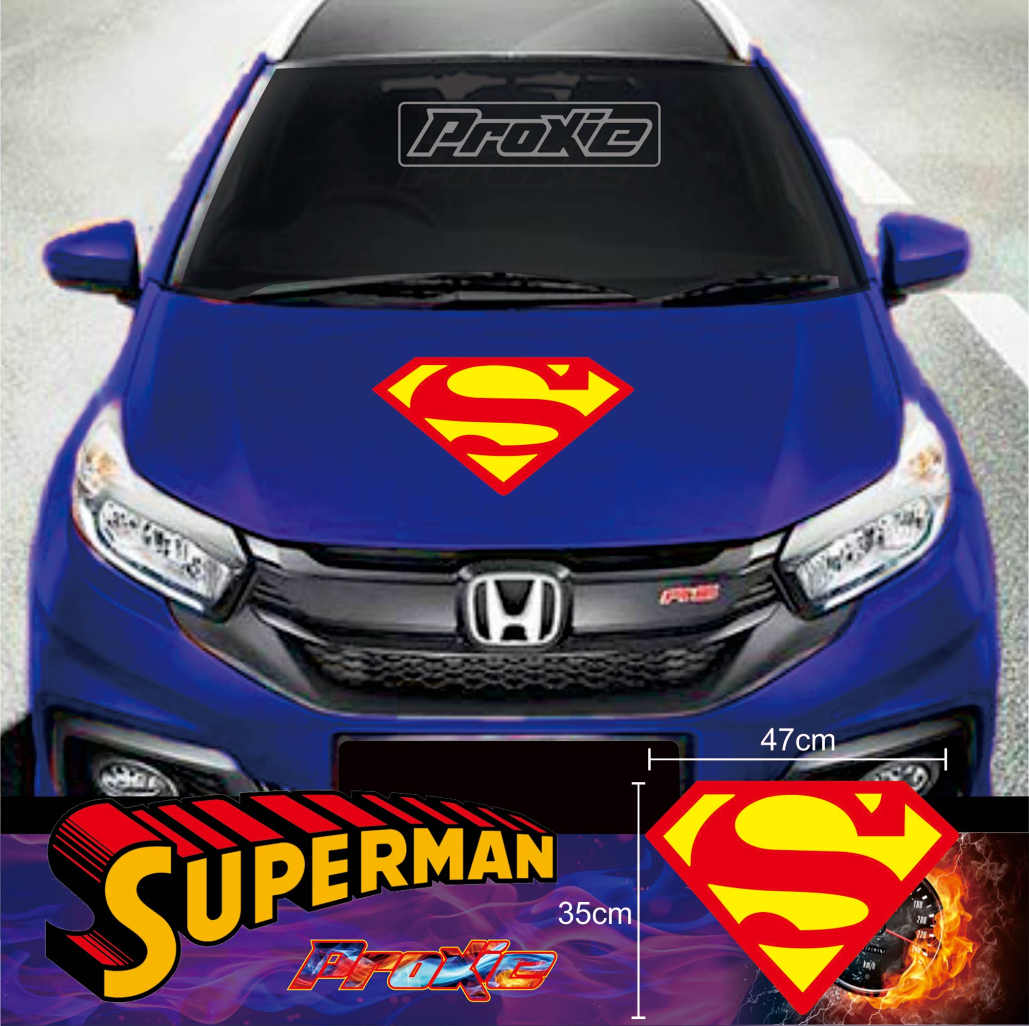 TERMURAH Cutting Sticker Mobil Sticker Superman Lazada Indonesia