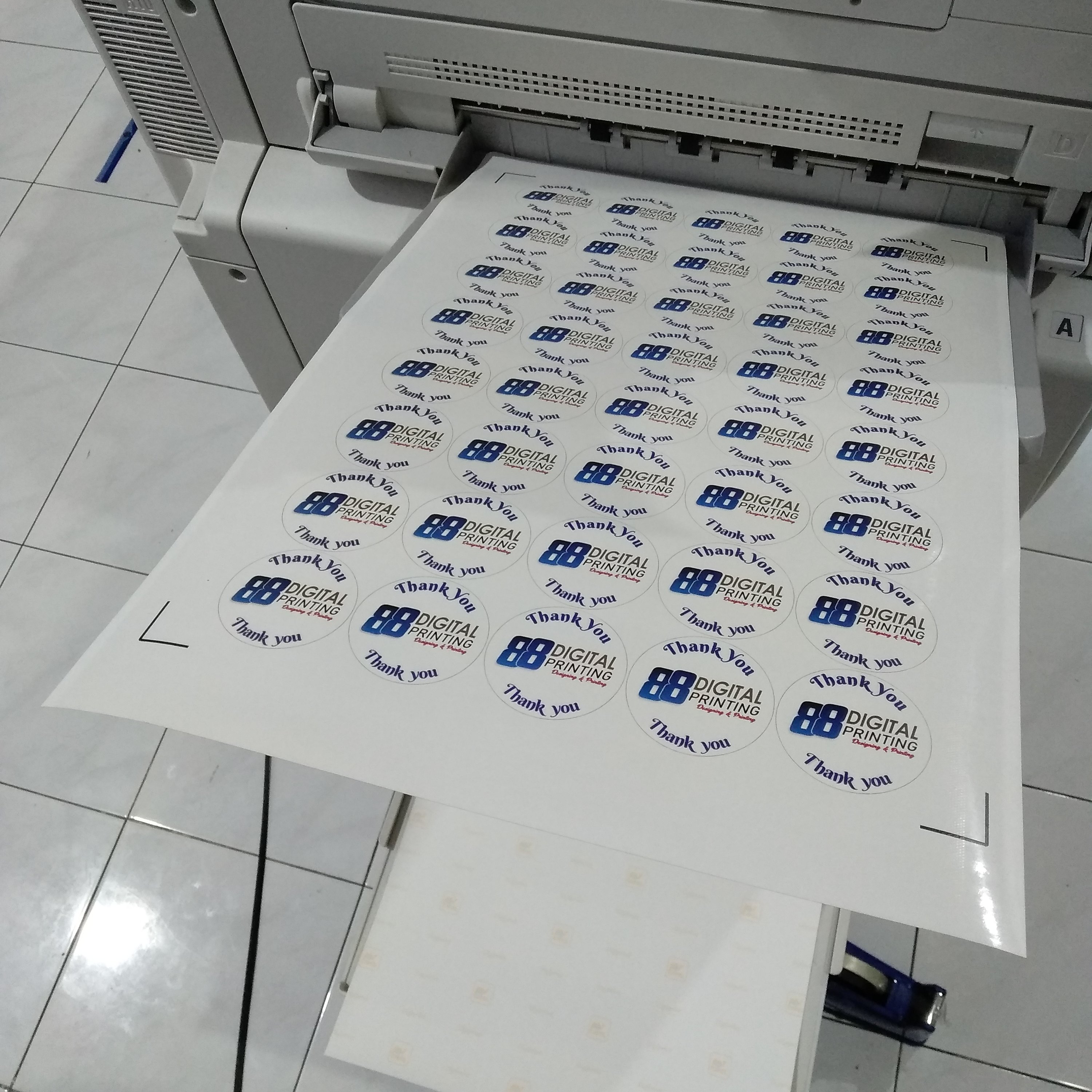 [ ️Print+Cut] Cetak Sticker Bontak Chromo A3+ / Print Stiker Label Full ...