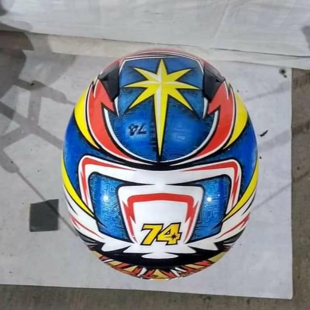 Jasa Repaint Airbrush Helm Motif Shoei 
