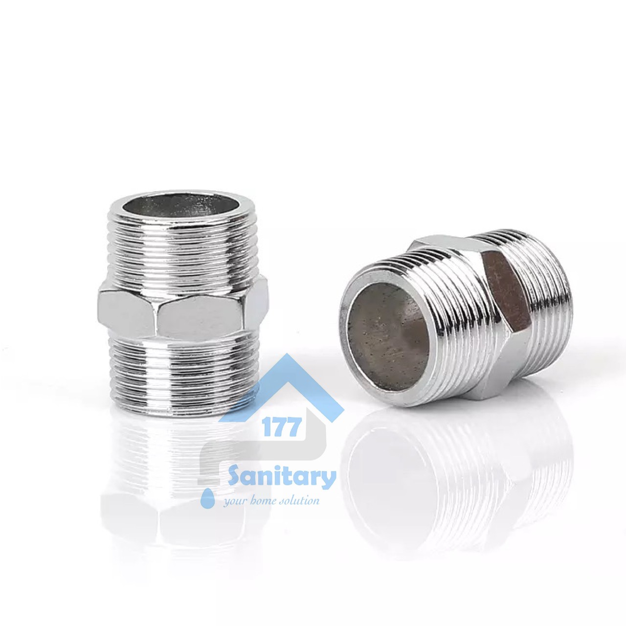 Double nepel 1/2 inch stainless DN12- dobel naple fitting sambungan pipa  selang kran water heater fleksibel stenlis 0.5 inch | Lazada Indonesia